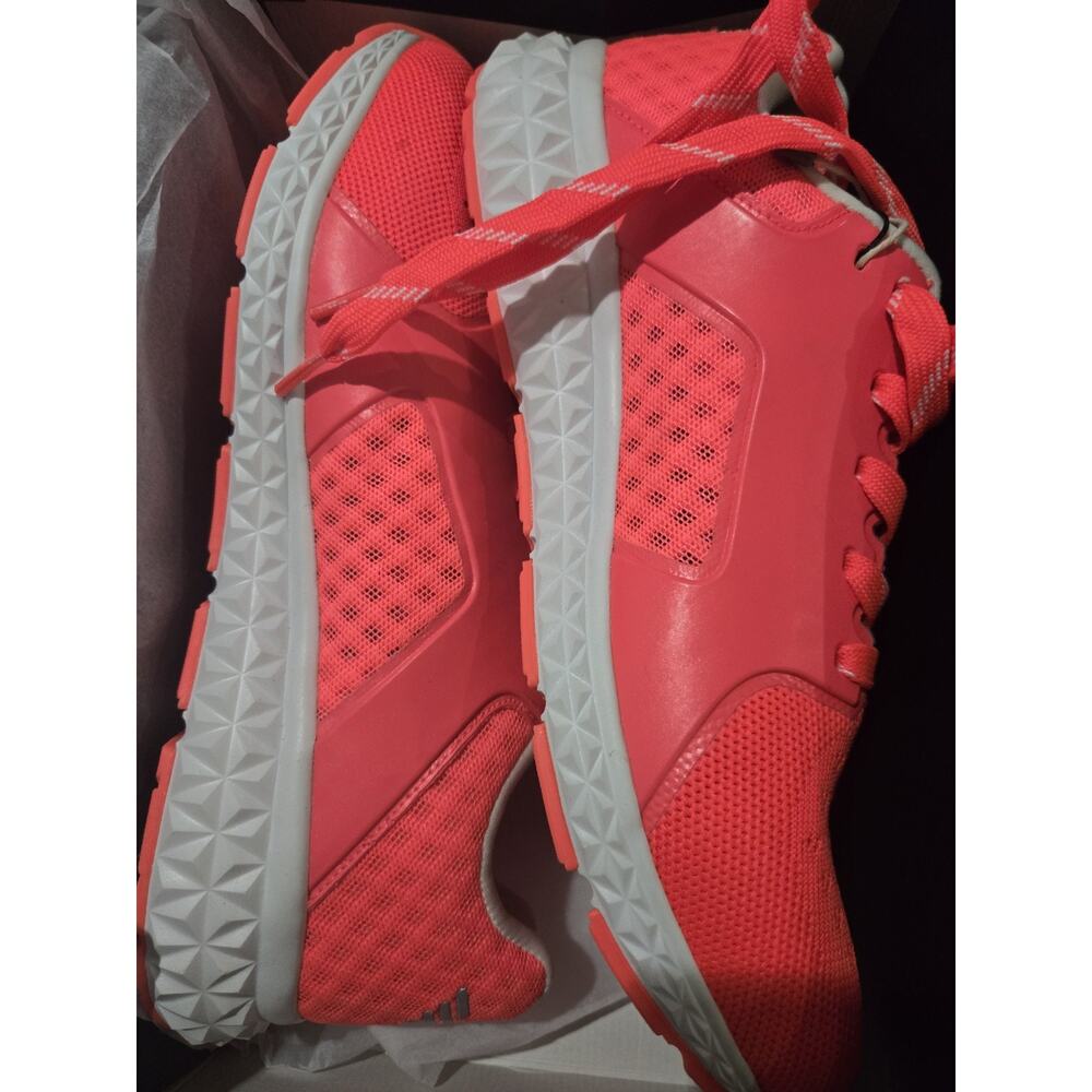 EA7 Emporio Armani - Women's Sneakers, Sports Shoes, Coral Pink, Size 8 - Picture 3 of 6